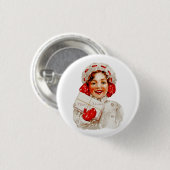 聖降誕祭のお目出し 缶バッジ (正面&裏面)