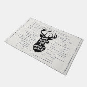 聖降誕祭のお目出とうございます ドアマット (アングル)