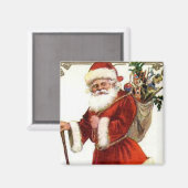 聖降誕祭のお目出とうヴィンテージさんのお願い マグネット (正面/裏面)