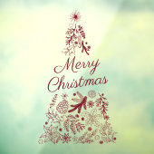 聖降誕祭のお目出度い窓がくっついてる ウィンドウサイン (シート3)