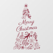 聖降誕祭のお目出度い窓がくっついてる ウィンドウサイン (シート)