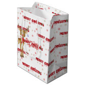 聖降誕祭のお目出度う白 ミディアムペーパーバッグ (裏面アングル)