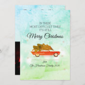 聖降誕祭のお目出度う，最もつらい時代の友人たち シーズンカード (正面/裏面)