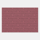 聖降誕祭のお祝いのミュージカルクラシック書をお願い ラッピングペーパーシート (正面2)