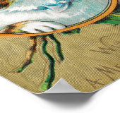 聖降誕祭のお祝いのヴィンテージ作品 ポスター (角)