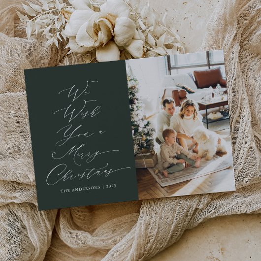 聖降誕祭のお祝いの写真を シーズンカード