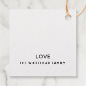 聖降誕祭のお祝いの台本金ゴールド フェイバータグ (裏面)