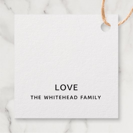 聖降誕祭のお祝いの台本金ゴールド フェイバータグ (裏面)