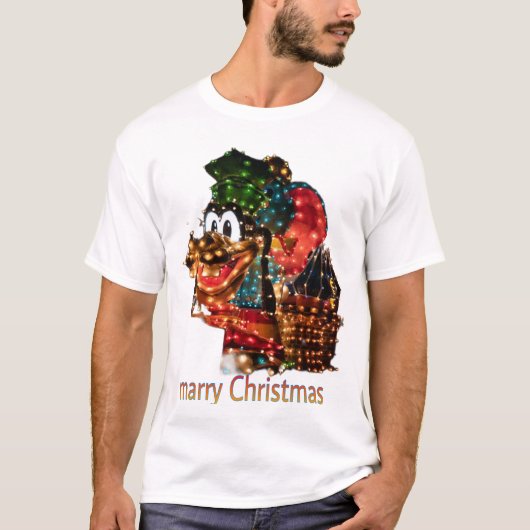 聖降誕祭のお祝いの灯 Tシャツ (正面)