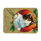 聖降誕祭のお祝いを楽しみながら マグネット (横)