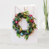 聖降誕祭のお祝いを申し上げます シーズンカード (正面)