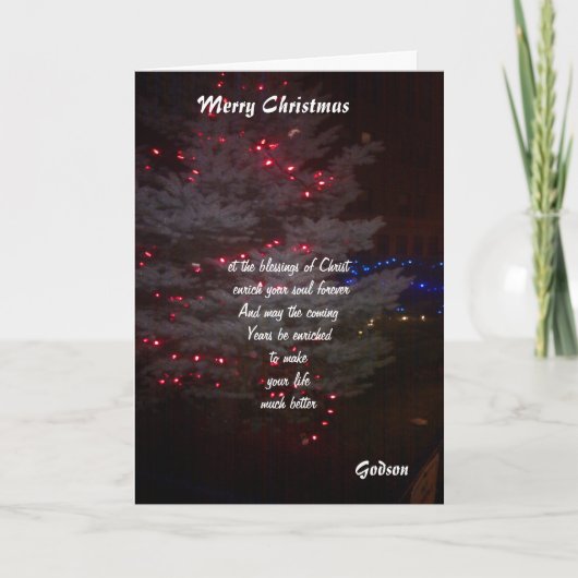 聖降誕祭のお祝いを シーズンカード (正面)