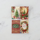 聖降誕祭のお祝いカード サンキューカード (内部)