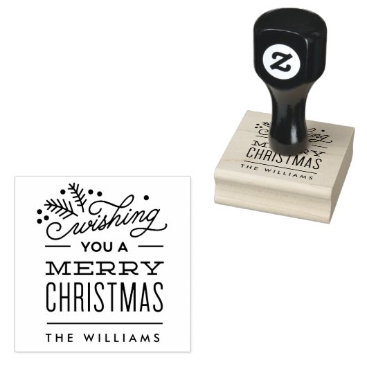 聖降誕祭のお祝いスタンプを押しパーソナライズされたてね ラバースタンプ (押印)