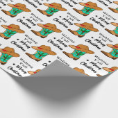 聖降誕祭のお祝いボーイのブーツをお願い ラッピングペーパー (角)