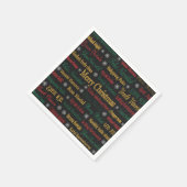 聖降誕祭のお祝い違うを | スタンダードカクテルナプキン (角)