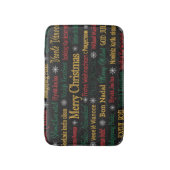 聖降誕祭のお祝い違うを | バスマット (正面縦)