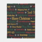 聖降誕祭のお祝い違うを | フリースブランケット (正面)