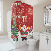聖降誕祭のお祝い シャワーカーテン (インサイチュ)