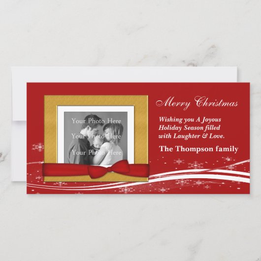 聖降誕祭のお祝い シーズンカード (正面)