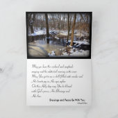 聖降誕祭のお祝い シーズンカード (内部)