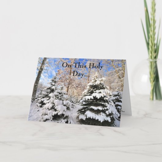 聖降誕祭のお祝い シーズンカード (正面)