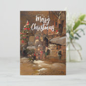 聖降誕祭のお祝い シーズンカード (スタンド正面)