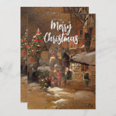 聖降誕祭のお祝い シーズンカード (正面/裏面)