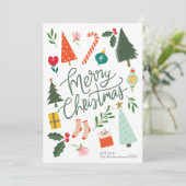 聖降誕祭のお祝い シーズンカード (スタンド正面)