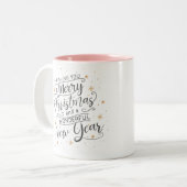 聖降誕祭のお祝い ツートーンマグカップ (正面左)