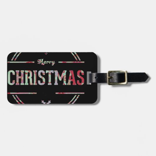 聖降誕祭のお祝い ラゲッジタグ (正面横)