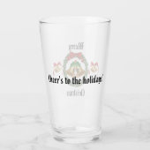 聖降誕祭のお祝い、リースと鐘 タンブラーグラス (裏面)