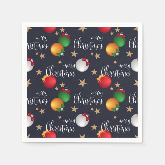 聖降誕祭のお祝い |休日 スタンダードカクテルナプキン (正面)