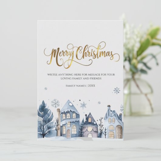 聖降誕祭のお祝い 招待状 (スタンド正面)