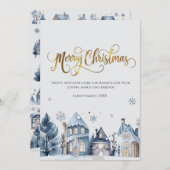 聖降誕祭のお祝い 招待状 (正面/裏面)