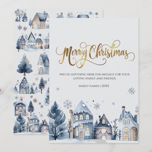 聖降誕祭のお祝い 招待状 (正面/裏面)