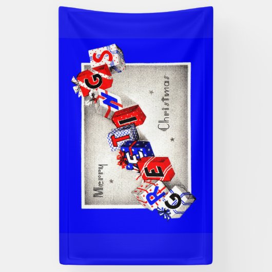 聖降誕祭のお祝い 横断幕 (縦)