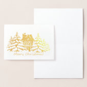 聖降誕祭のお祝い 箔カード (ディスプレー)