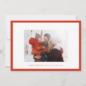 聖降誕祭のお祝い |薄いフォトフレームカスタム シーズンカード (正面)