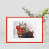 聖降誕祭のお祝い |薄いフォトフレームカスタム シーズンカード (スタンド正面)