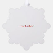 聖降誕祭のお祭り騒ぎを楽しむおもしろい オーナメントカード (裏面)