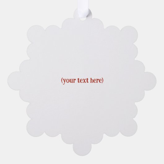 聖降誕祭のお祭り騒ぎを楽しむおもしろい オーナメントカード (裏面)