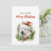 聖降誕祭のお祭り騒ぎを楽しむおもしろい シーズンカード (スタンド正面)