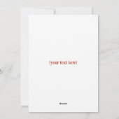 聖降誕祭のお祭り騒ぎを楽しむおもしろい シーズンカード (裏面)