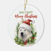 聖降誕祭のお祭り騒ぎを楽しむおもしろい セラミックオーナメント (左)