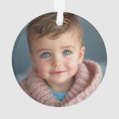 聖降誕祭のお祭り騒ぎを楽しむシロクマのピンク色おもしろいである オーナメント (裏面)