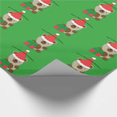 聖降誕祭のお祭り騒ぎを楽しむ ラッピングペーパー (角)