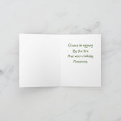 聖降誕祭のお祭り カード (内部)