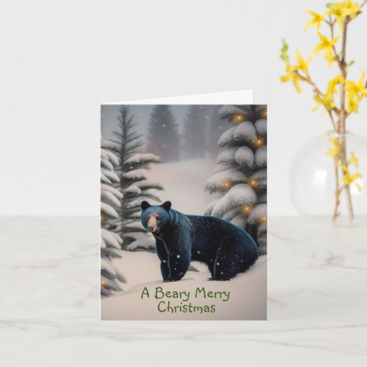 聖降誕祭のお祭り カード (黄色い花)