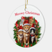 聖降誕祭のお祭り セラミックオーナメント (左)